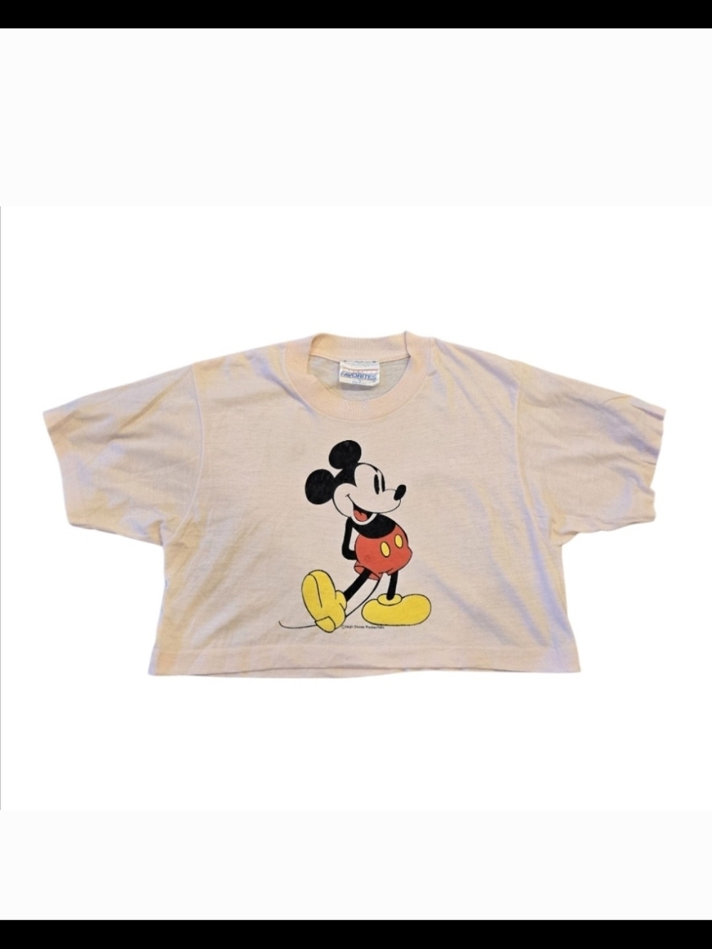 Disney Mickey Mouse cropped tee in size M